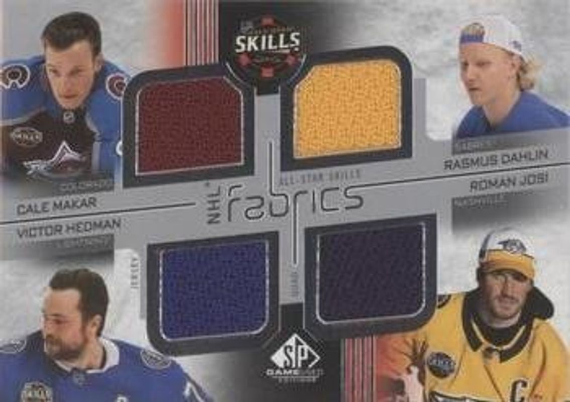 2022 SP Game Used #AS4-1 2022 NHL All Star Game Quads Jersey