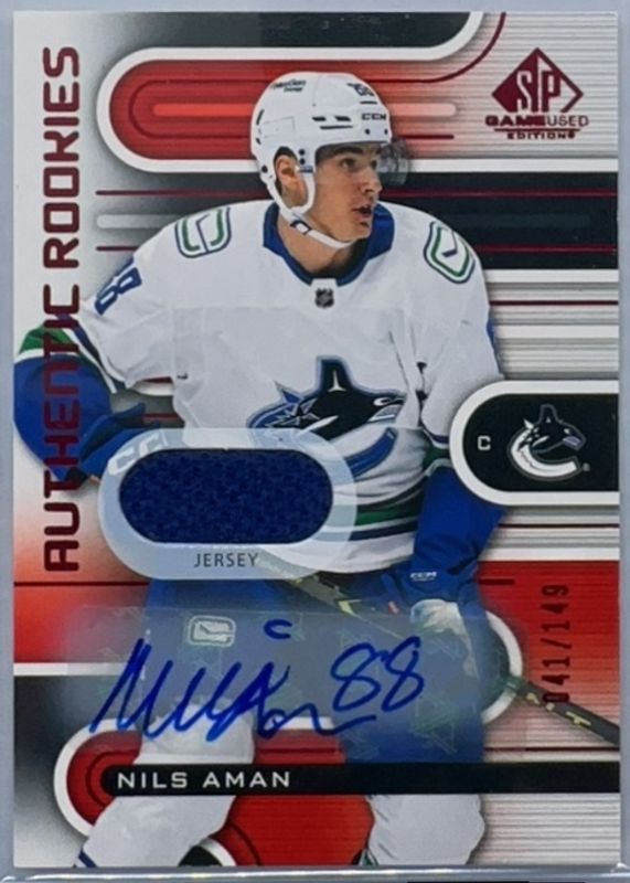 2022 SP Game Used #208 Red Auto Jersey /49