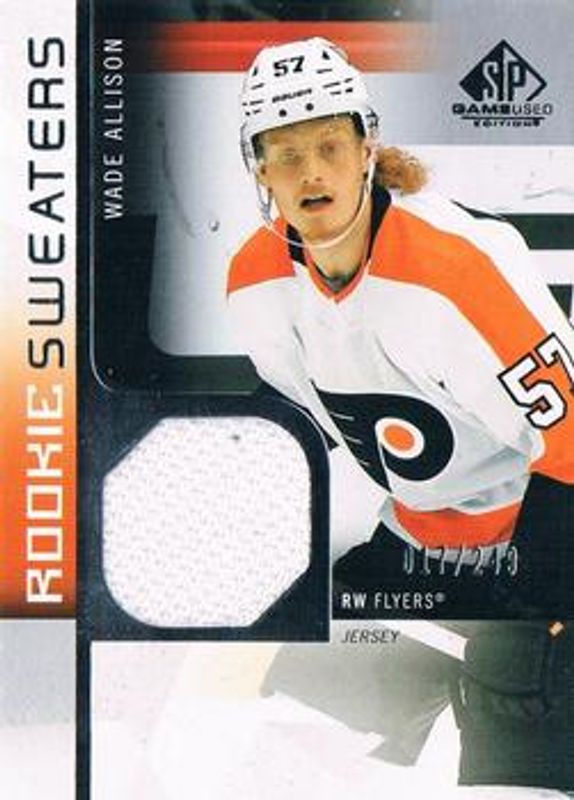 2021 SP Game Used #RS-WA Rookie Sweaters /249