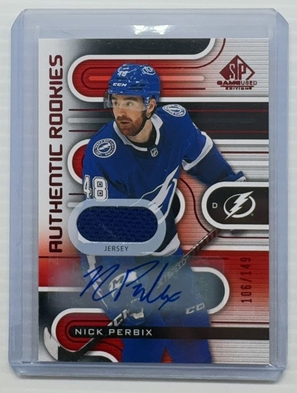 2022 SP Game Used #212 Red Auto Jersey /49