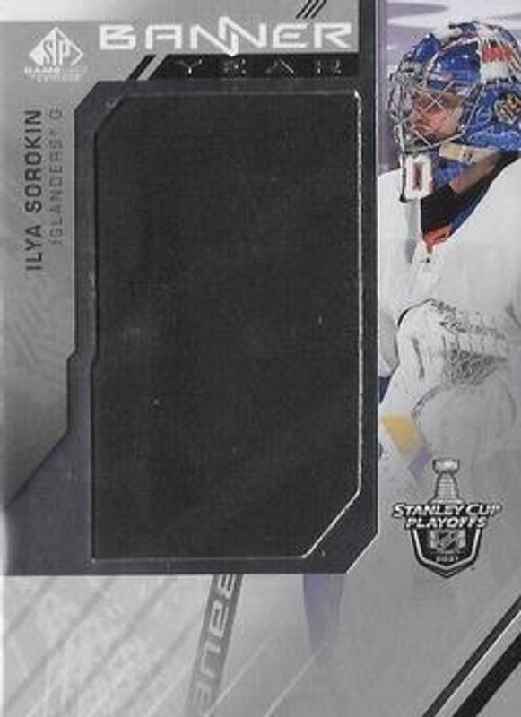 2021 SP Game Used #BYSC-IS 2021 NHL Stanley Cup Playoffs Banner Year Relics