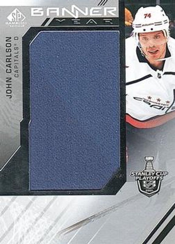 2021 SP Game Used #BYSC-JC 2021 NHL Stanley Cup Playoffs Banner Year Relics