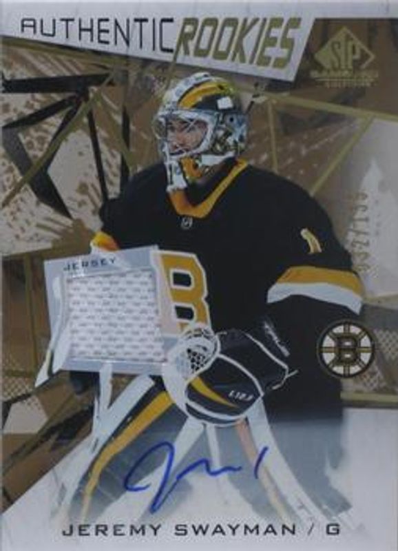 2021 SP Game Used #125 Gold Auto Jersey /99