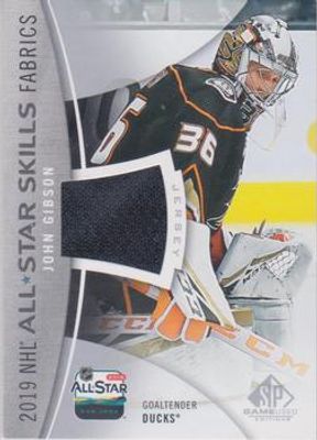 2019 SP Game Used #AS-GI 2019 NHL All Star Skills Fabric