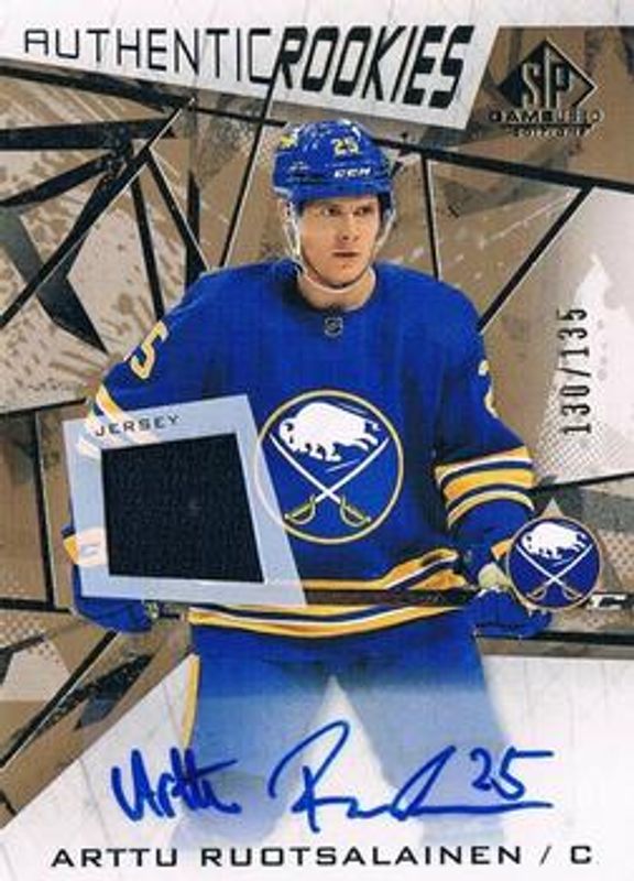 2021 SP Game Used #156 Gold Auto Jersey /99