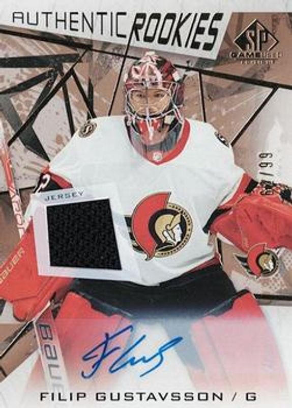 2021 SP Game Used #189 Gold Auto Jersey /99