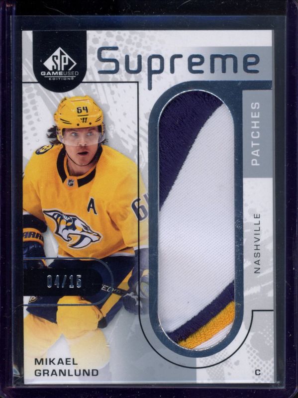 2022 SP Game Used #SP-MG Supreme Patches /15