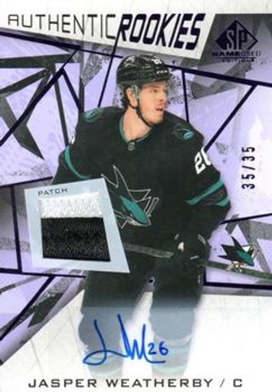 2021 SP Game Used #187 Purple Auto Premium Memorabilia /25