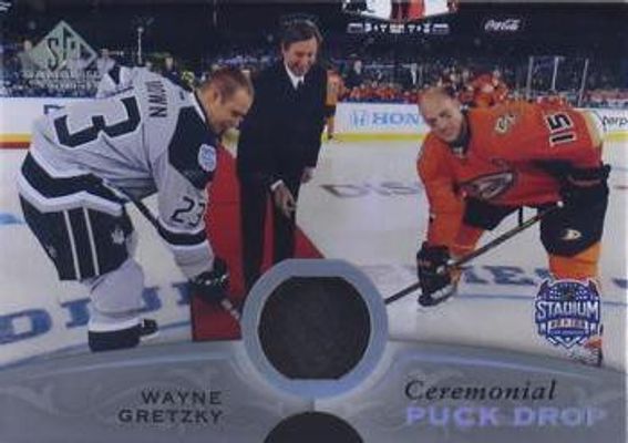 2020 SP Game Used #CPD-WG 2014 NHL Stadium Series Ceremonial Puck Drop Game Used Puck Achievement