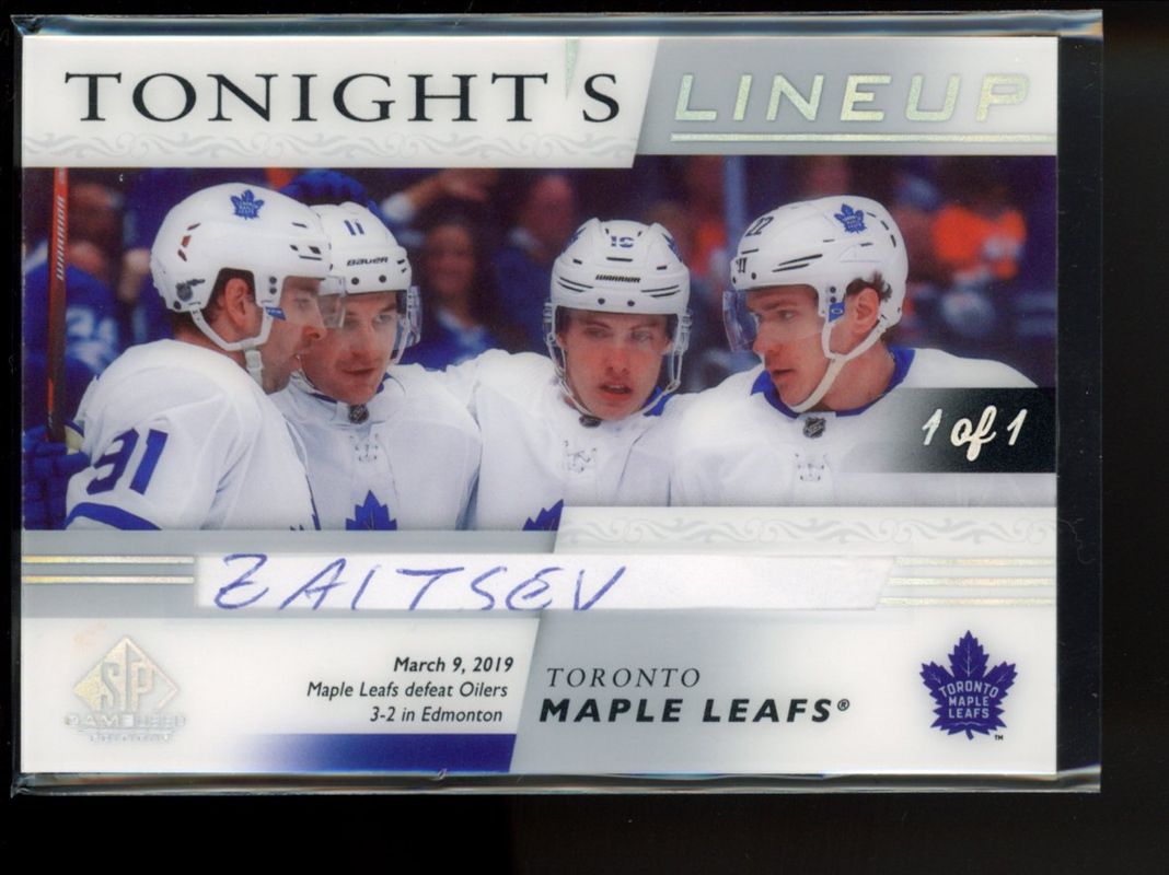 2021 SP Game Used #TL-TOR Tonight's Lineup /1