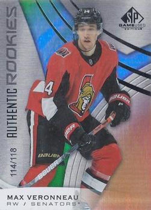 2019 SP Game Used #104 Orange Rainbow /119