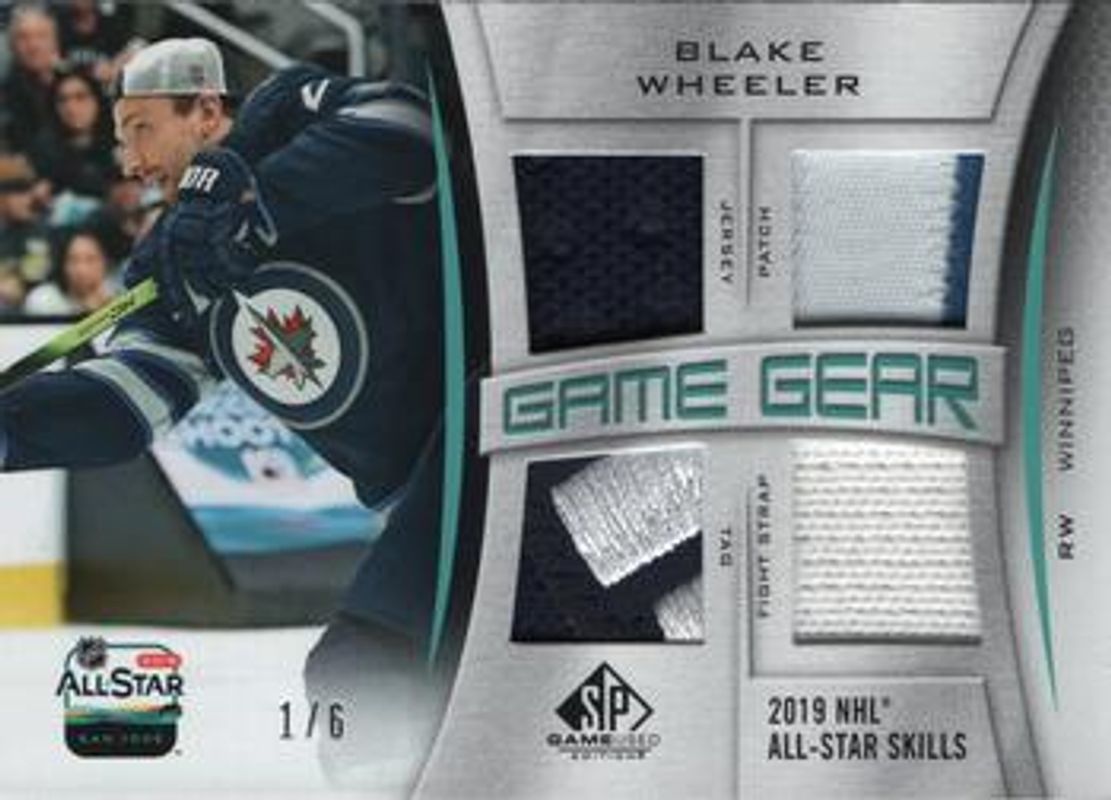 2019 SP Game Used #ASGG-BW 2019 NHL All Star Skills Game Gear /6