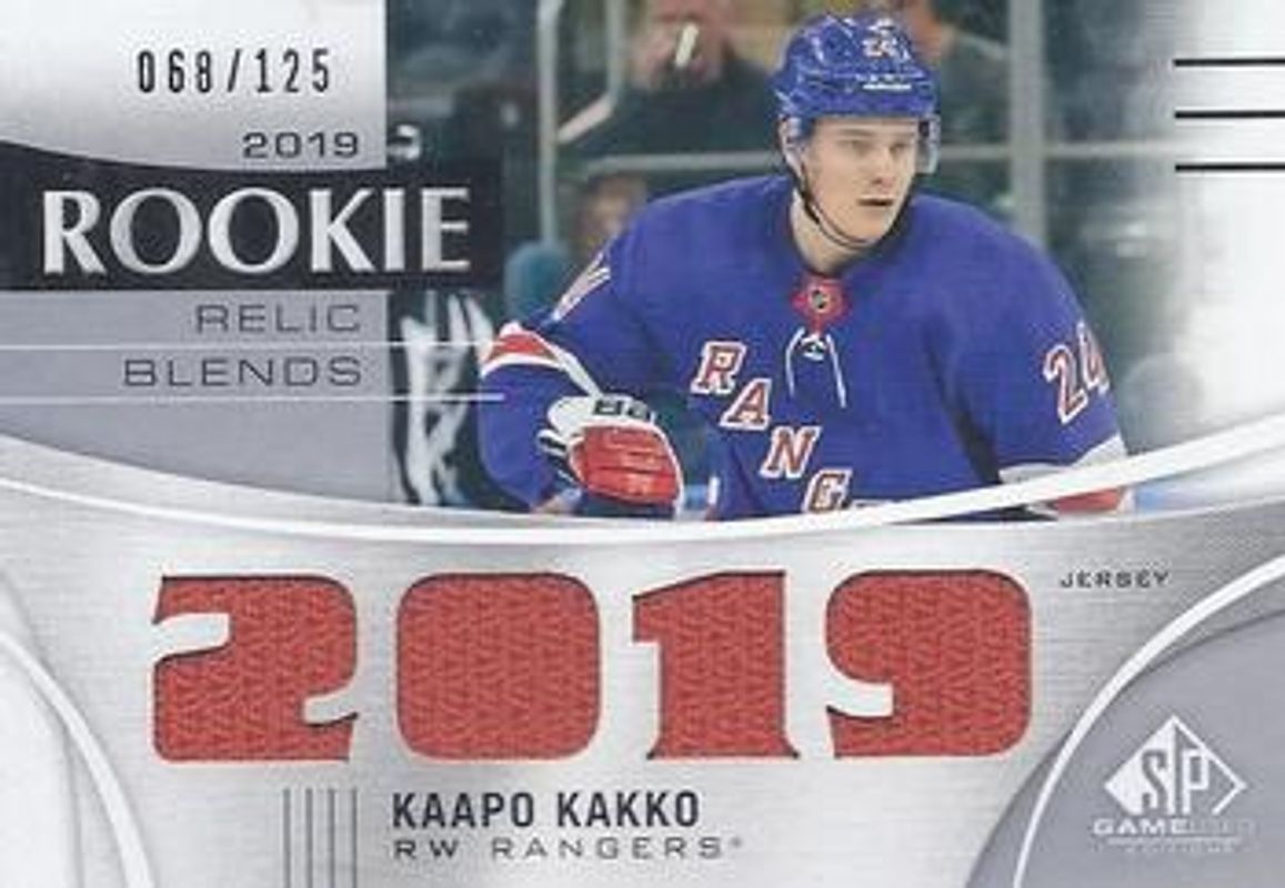 2019 SP Game Used #RRB-KK 2019 Rookie Relic Blends /125