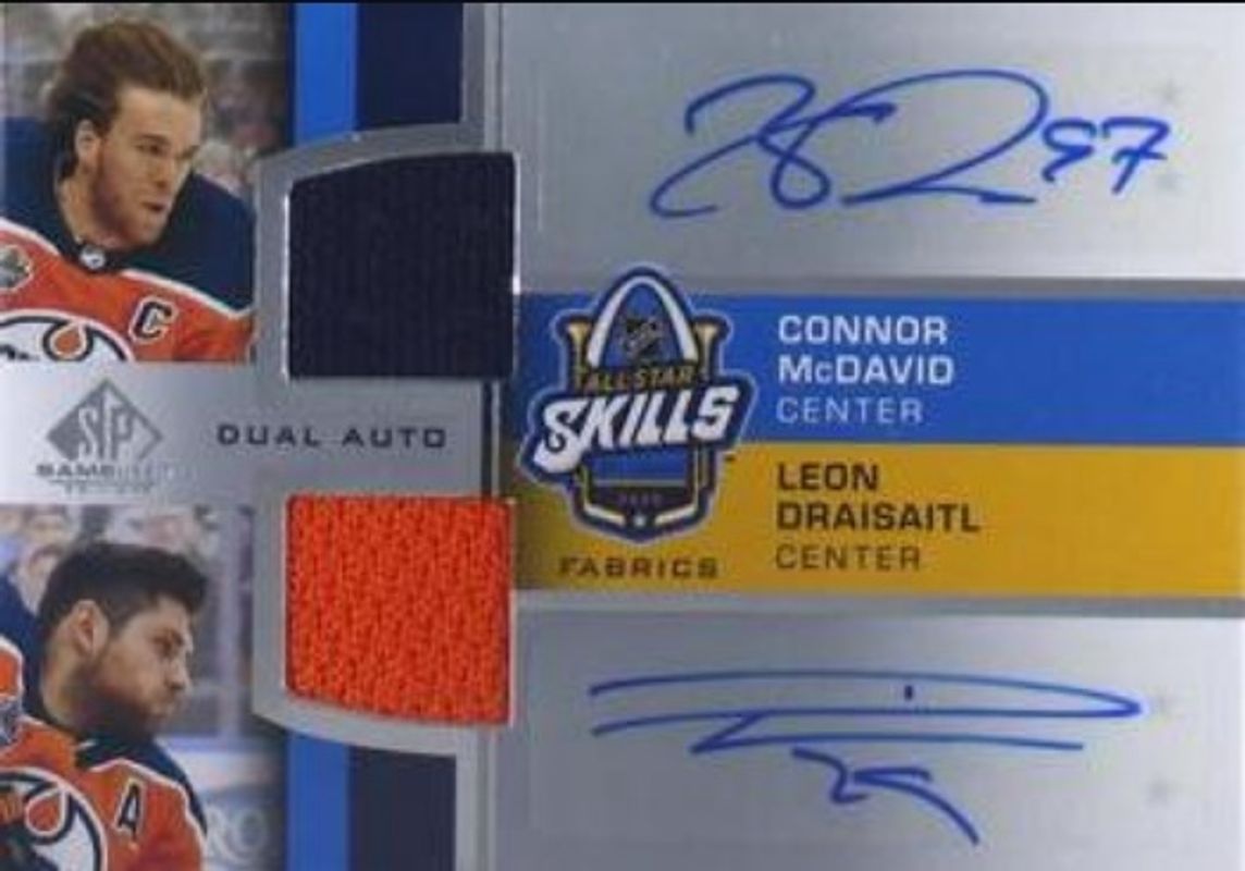 2020 SP Game Used #ASDA-MD 2020 NHL All Star Skills Fabrics Dual Auto