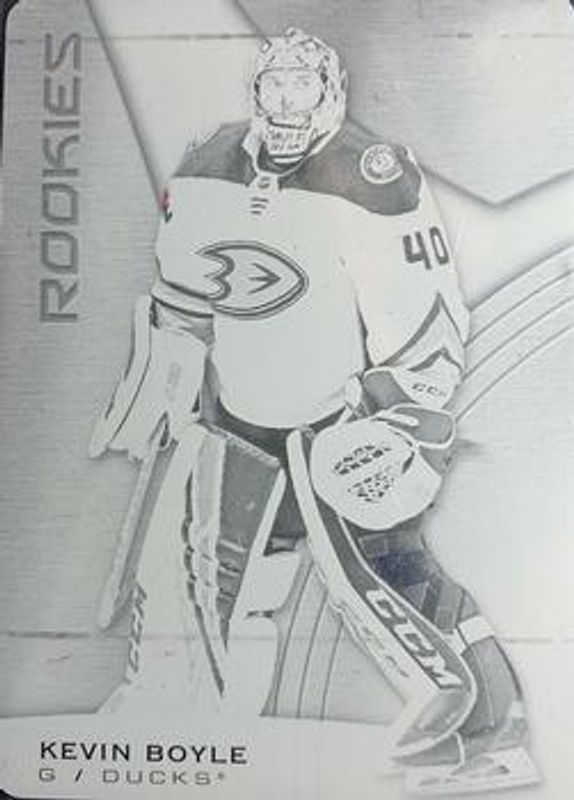 2019 SP Game Used #124 Printing Plates Black /1