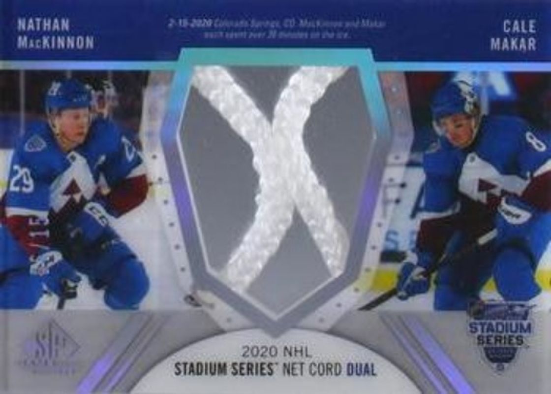 2020 SP Game Used #SSCD-MM 2020 NHL Stadium Series Material Net Cord Duals /15