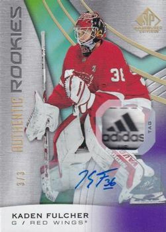2019 SP Game Used #165 Purple Spectrum Auto Tag Authentic Rookies /3