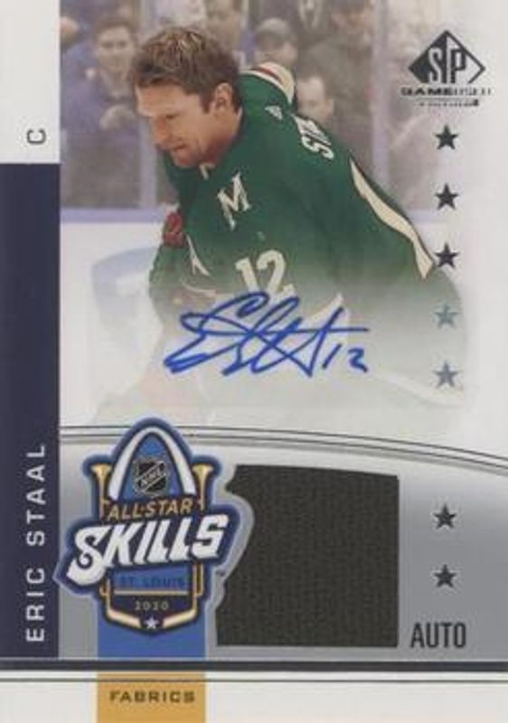 2020 SP Game Used #ASA-ES 2020 NHL All Star Skills Fabrics Auto