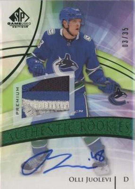 2020 SP Game Used #164 Green Auto Patch /35