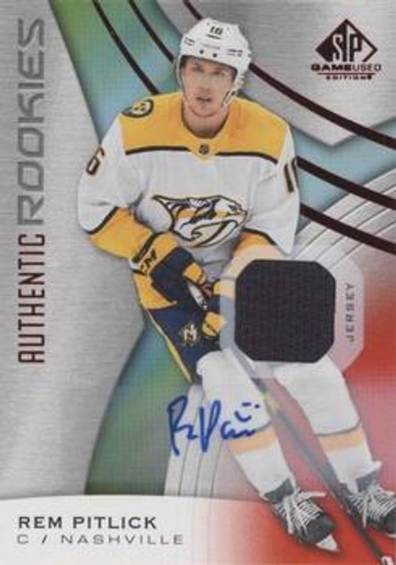 2019 SP Game Used #199 Red Autographs Jersey