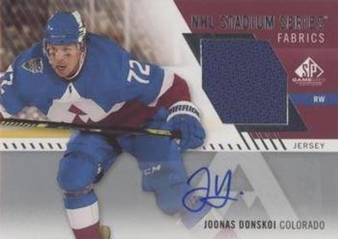2020 SP Game Used #SSFA-JD 2020 NHL Stadium Series Fabrics Auto