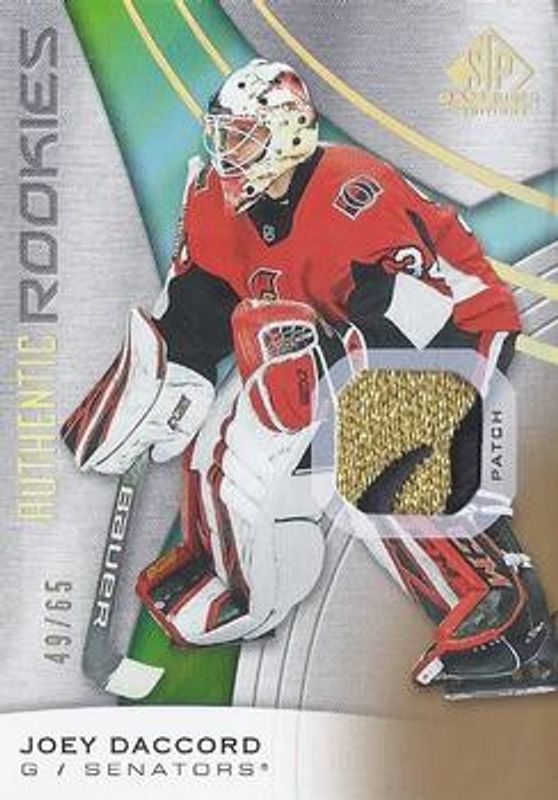 2019 SP Game Used #186 Gold Spectrum Premium Materials /65