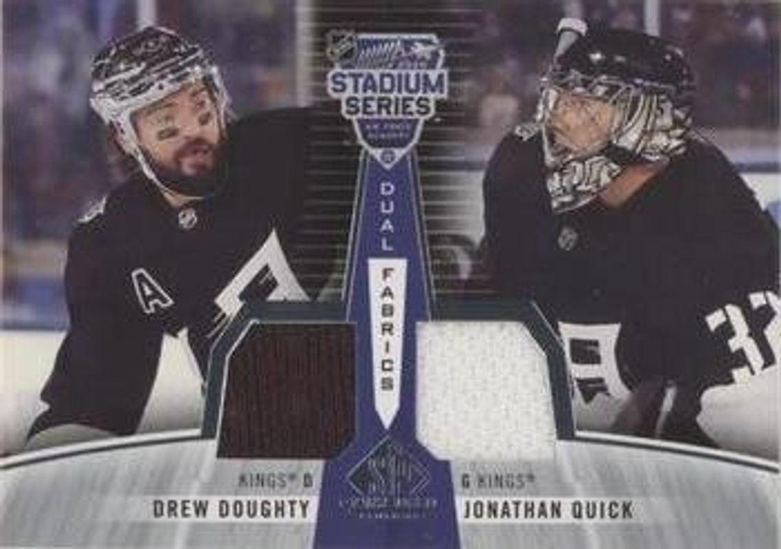 2020 SP Game Used #SSDF-DQ 2020 NHL Stadium Series Fabrics Dual