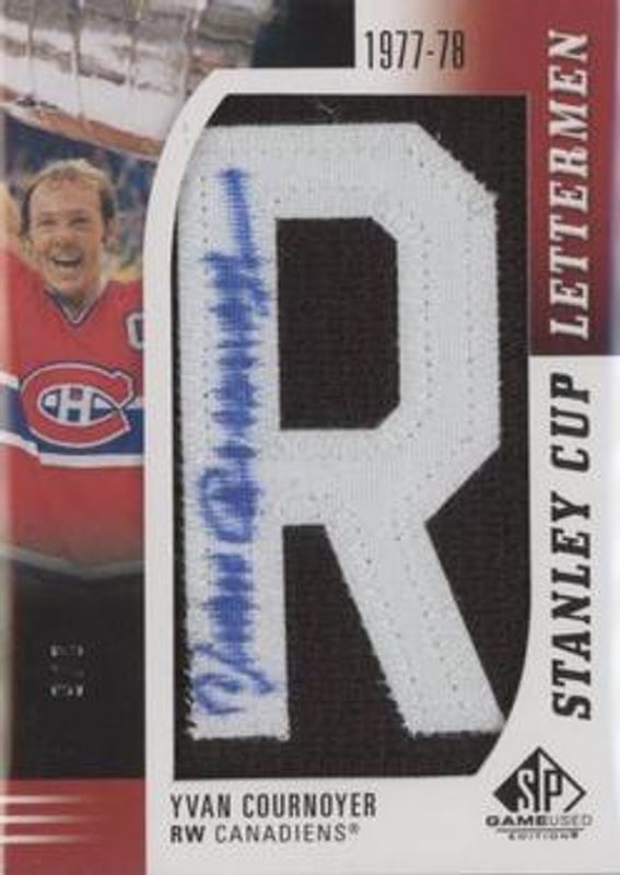 2020 SP Game Used #SCL-YC Stanley Cup Letterman Signatures /5