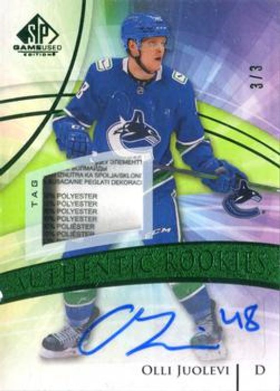 2020 SP Game Used #164 Green Auto Tag /1