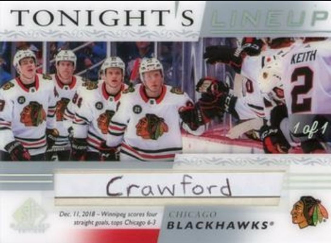 2020 SP Game Used #TL-CHI Tonight's Lineup /1