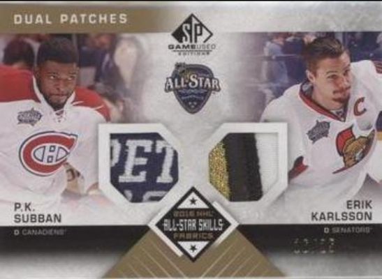 2016 SP Game Used #AS2-SK 2016 All Star Skills Dual Fabrics Patch /25