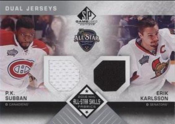 2016 SP Game Used #AS2-SK 2016 All Star Skills Dual Fabrics