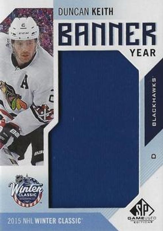 2016 SP Game Used #BWC-KE Banner Year Winter Classic
