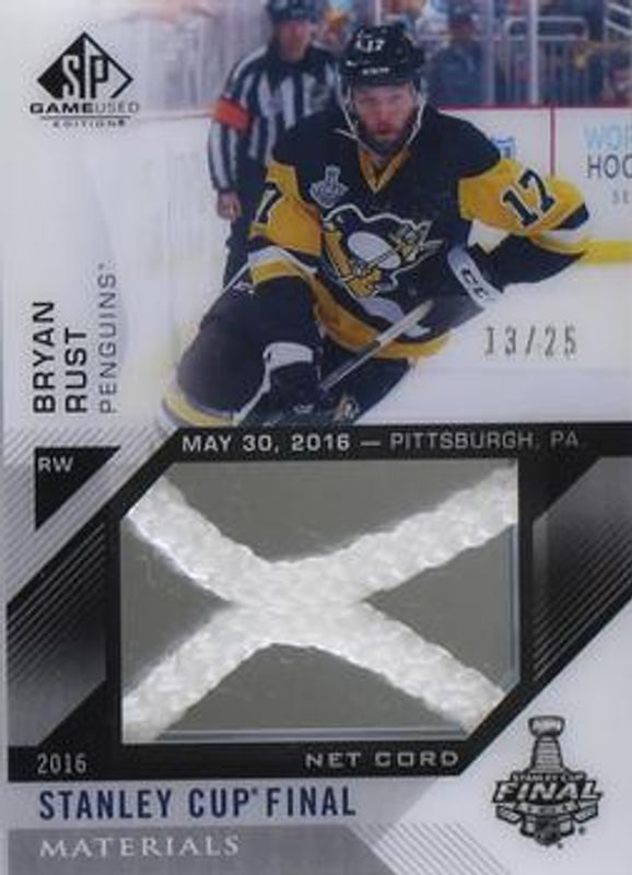 2016 SP Game Used #SCNC-BR 2016 Stanley Cup Finals Material Net Cord /255