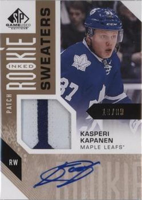2016 SP Game Used #RS-KK Inked Rookie Sweaters Patch /35