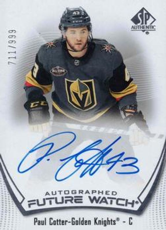 2021 SP Authentic #158 Future Watch Auto /999