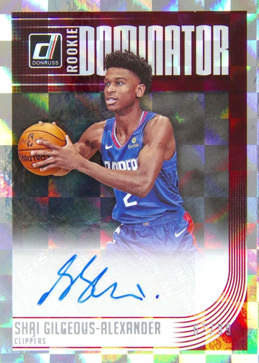 Shai Gilgeous-Alexander 2018 Donruss #RD-SGA Rookie Dominator