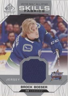 2018 SP Game Used #AS-BB 2018 NHL All Star Skills Fabrics