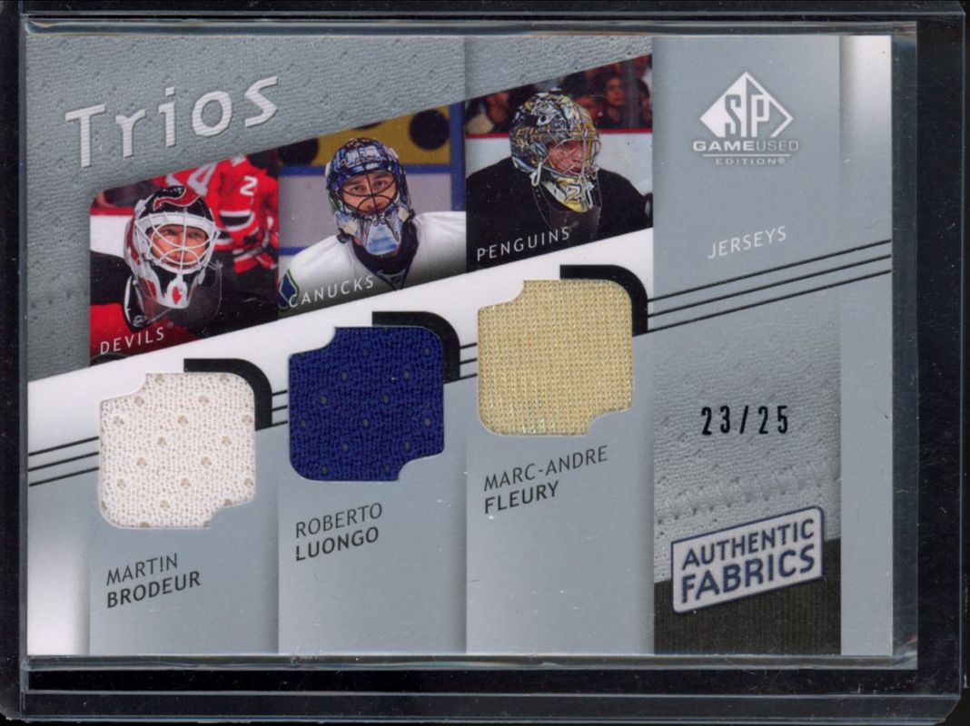 2008 SP Game Used #AF3-BLF Authentic Fabrics Trios /25