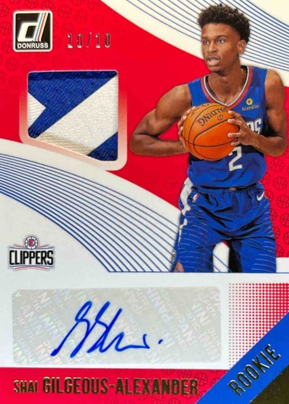 Shai Gilgeous-Alexander 2018 Donruss #RMS-SGA Rookie Materials 