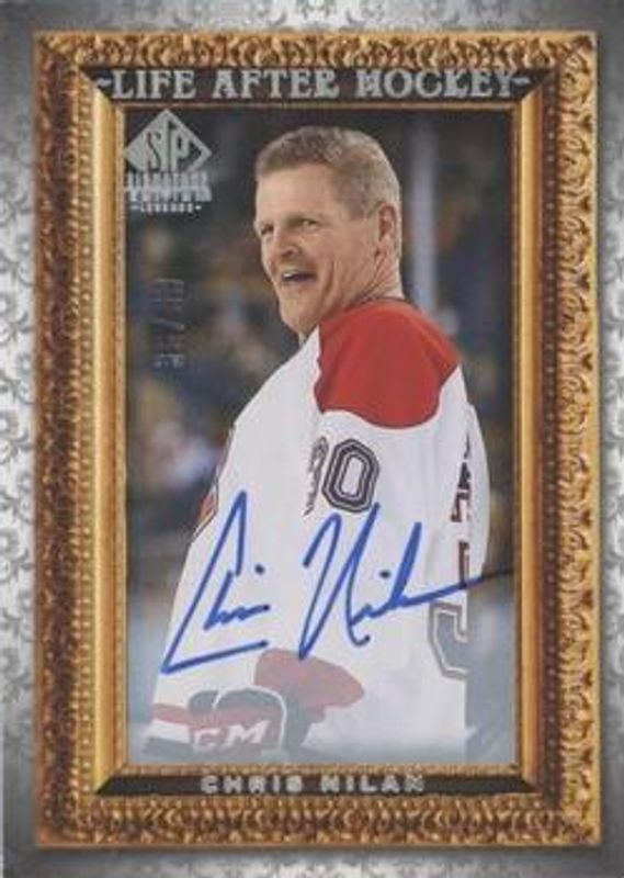 2020 SP Signature Edition Legends #LA-5 Life After Hockey Silver Spectrum Foil Autographs /99