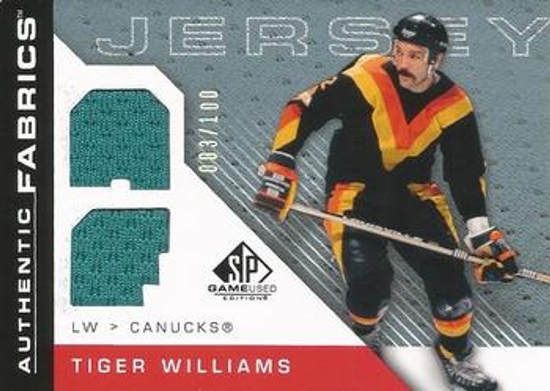 2007 SP Game Used #AF-TW Authentic Fabrics Rainbow /100