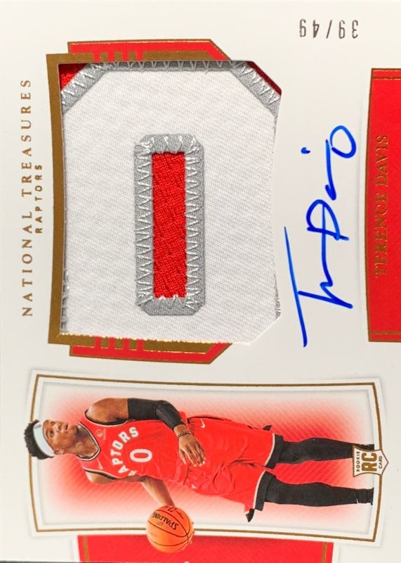 2019 National Treasures #147 Rookie Patch Auto Horizontal - Bronze /49