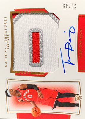 2019 National Treasures #147 Rookie Patch Auto Horizontal - Bronze /49