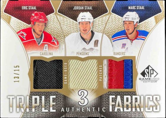 2009 SP Game Used #AF3-SSS Authentic Fabrics Triples Patches /15