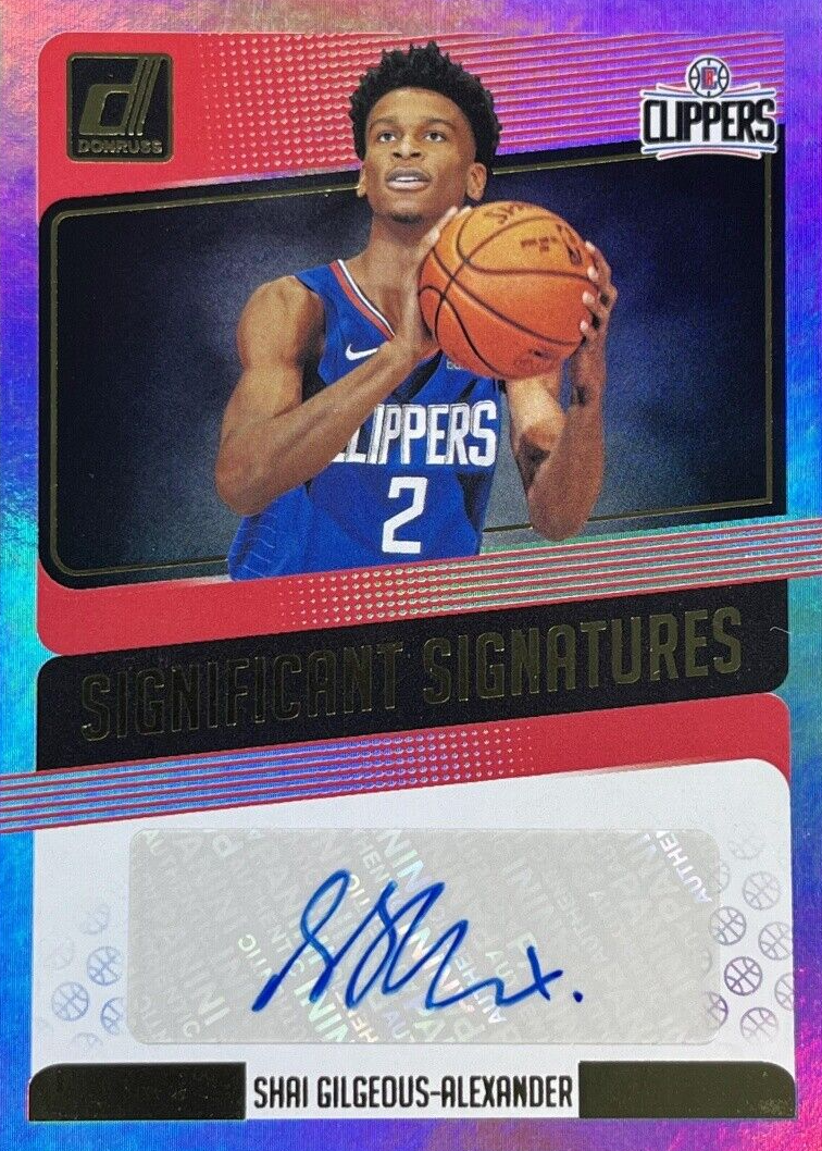 Shai Gilgeous-Alexander 2018 Donruss #SS-SGA Significant