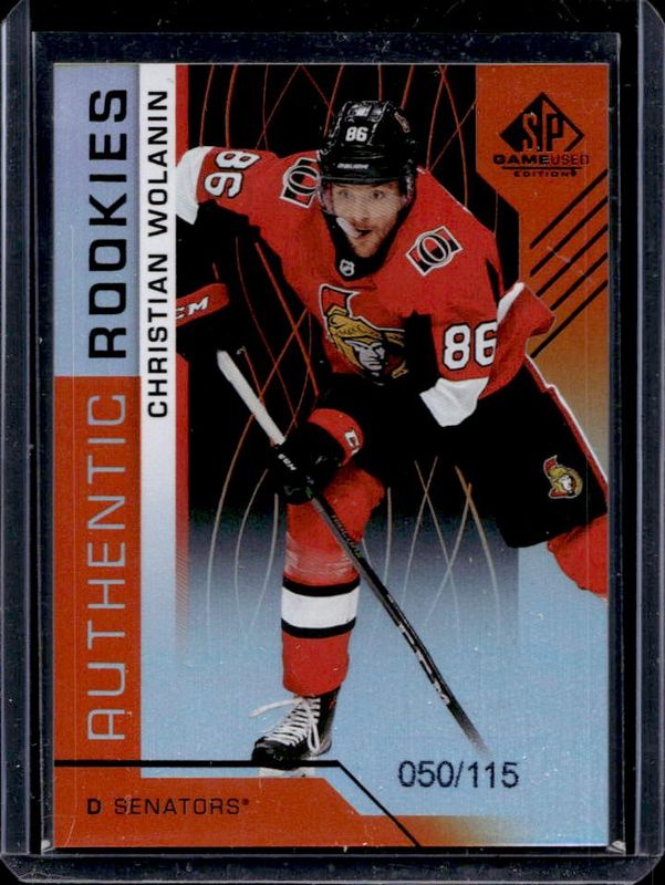 2018 SP Game Used #199 Orange Rainbow /118