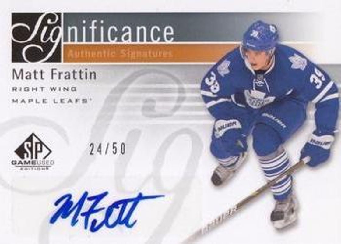 2011 SP Game Used #SIG-FR SIGnificance /50