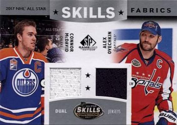 2017 SP Game Used #AS2-MO 2017 NHL All Star Skills Fabrics Dual