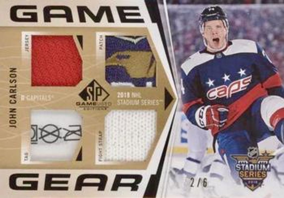 2018 SP Game Used #SSGG-JC 2018 NHL Stadium Series Game Gear /6